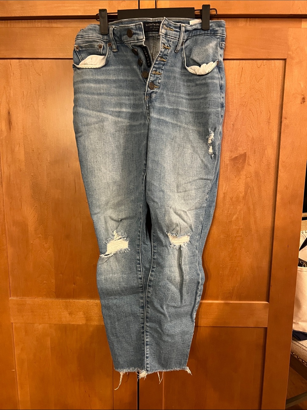 Lucky Brand Light Blue Distressed Ankle Jeans